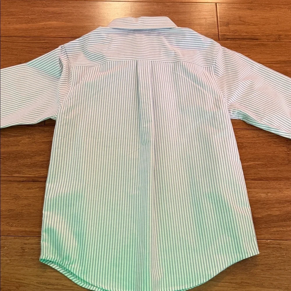 Gymboree boys light blue striped oxford shirt size large (10-12) NWOT